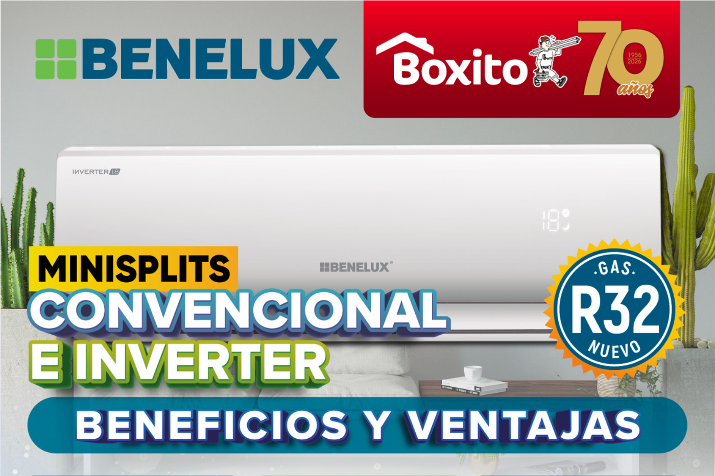 ¿Ya conoces los nuevos minisplits con Wi-Fi de Benelux