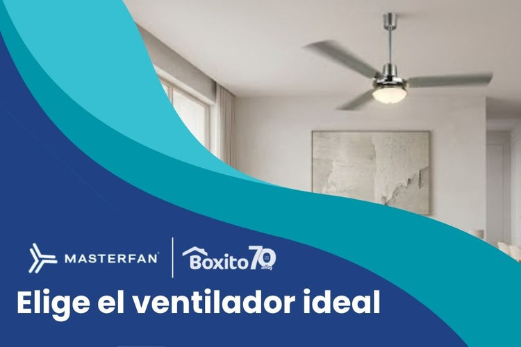 ¿Cómo elegir el ventilador de techo ideal según el tamaño de tu espacio?