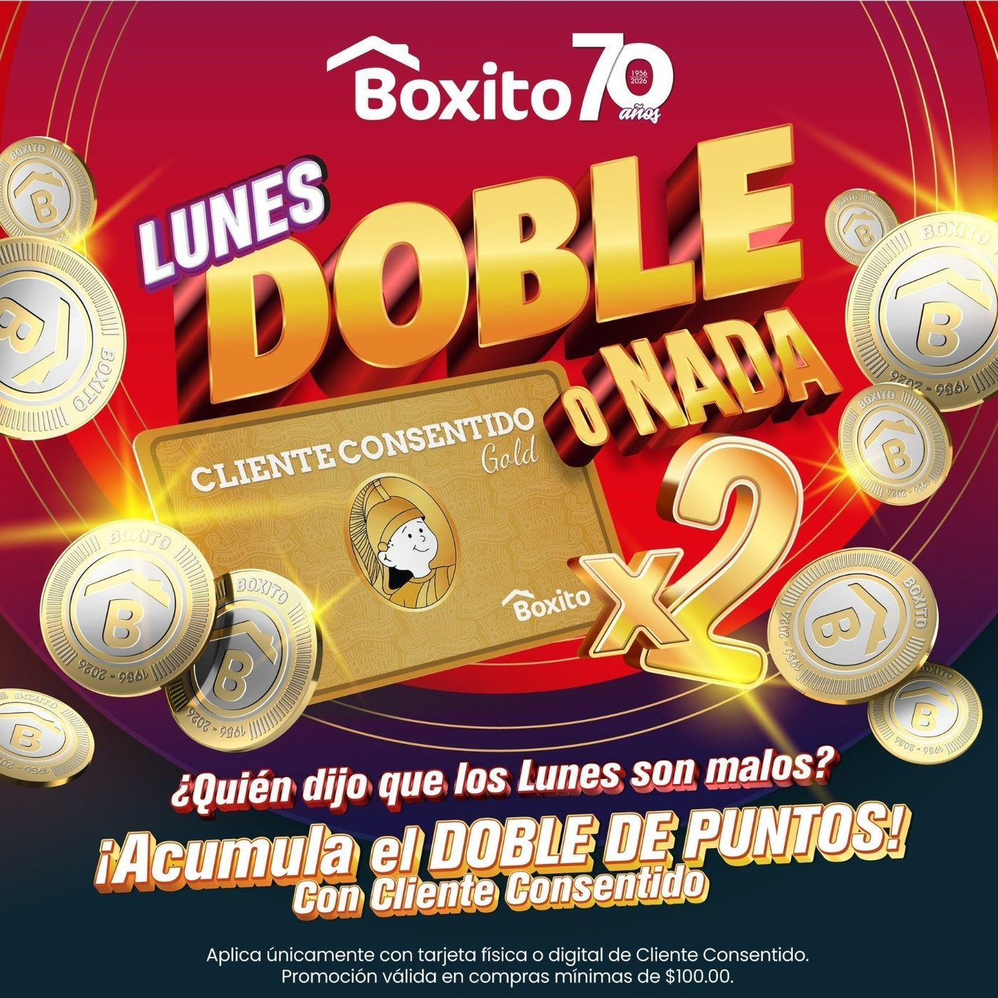 ¡Los lunes ahora valen el doble en Boxito!