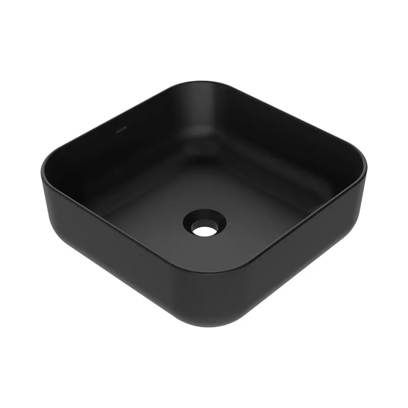 Lavabo de Sobreponer Negro Mate sin Rebosadero