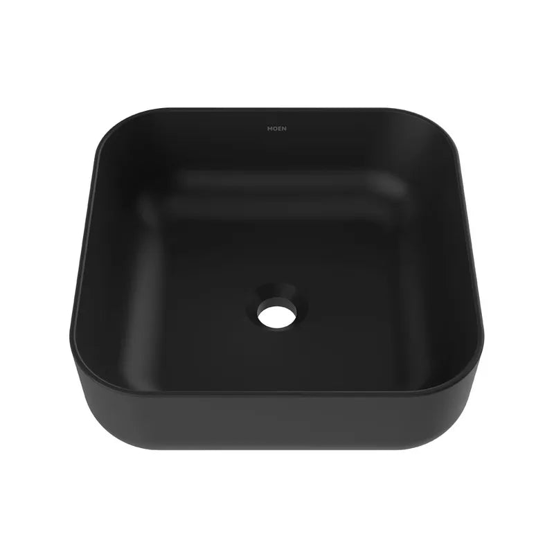 Lavabo de Sobreponer Negro Mate sin Rebosadero