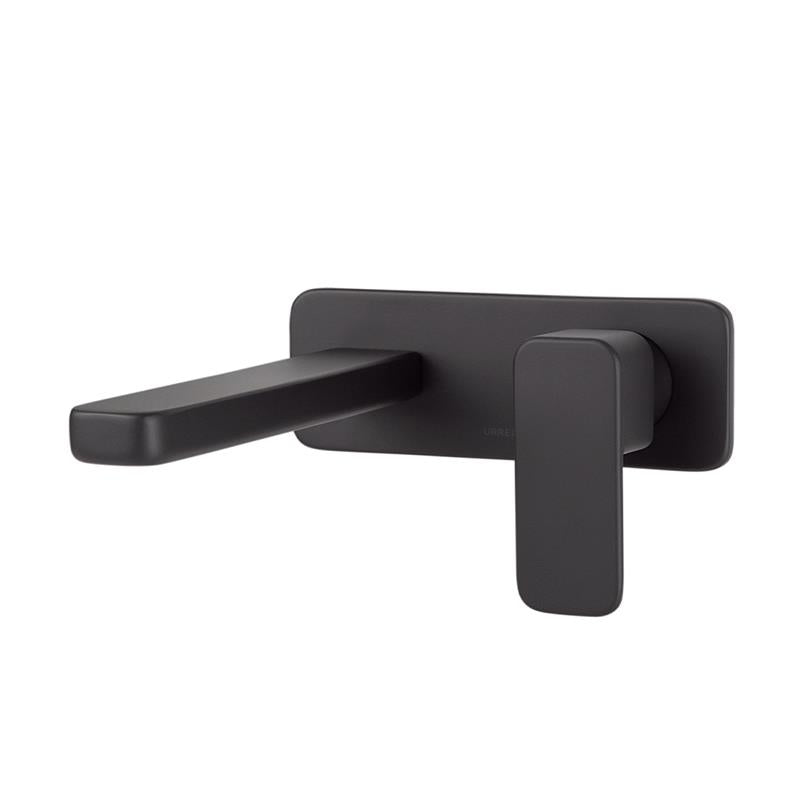 Monomando A Muro Para Lavabo Itua Negro, Modelo 9437Ny.2, Urrea