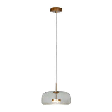 Lámpara colgante BUNA Tecnolite 11CTLLED8367MV30C — cristal transparente acabado dorado