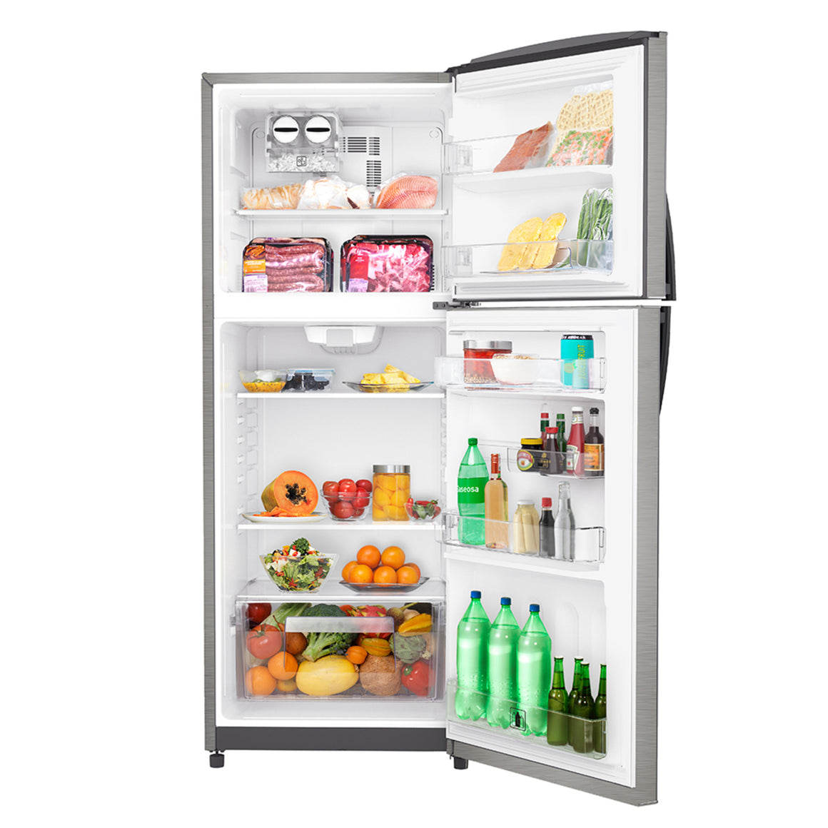Refrigerador Mabe 360L Grafito RME360FXMRM0 - Interior abierto