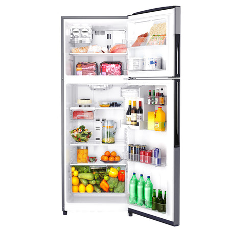Refrigerador Automático 400L Inox Mate Mabe RMS400IAMRM0 - Interior abierto