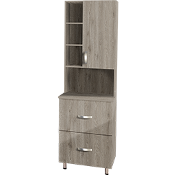 Locker De Cocina Color Ceniza 60X60X212 Cm Bochetti 1241216