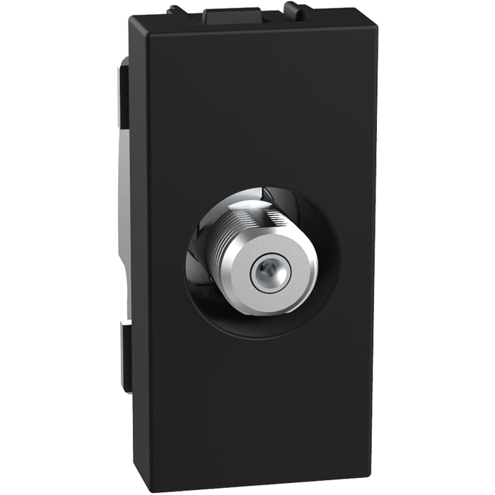 Toma de TV, 1 mod. Negro Mate 1322189