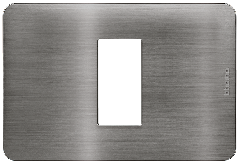 Placa de aluminio color Titanio 1 mod. (Incluye chasis) 1323114
