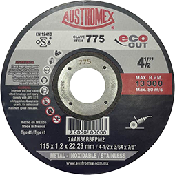 Disco de Corte Fino para Metal 4-1/2 x 0.04 Pulgadas, 1363137