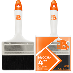 Brocha de Cerda Natural 4 Pulgadas Triple B Btb9040, 1384663