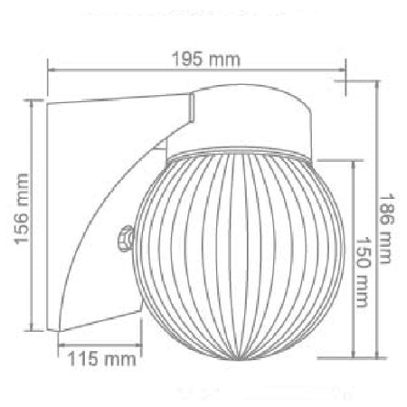 Lámpara de Pared VICENZA II 14GLLED20MV65CF - Vista isométrica