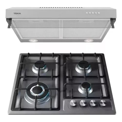 Parrilla Y Campana Pack Duetto Deluxe 60 Teka Acero Inox 1511301