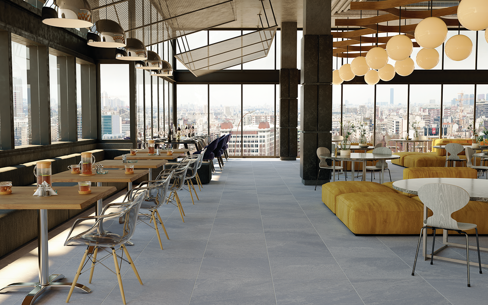 Piso Cerámico Salem Antracita Mate 60.5X60.5 Cm Vitromex Cobertura: 1.83 M² Por Caja 1572834, (Precio Por Metro)
