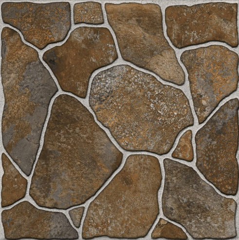 Piso Cerámico Piedra Fulton F Café 44X44 Cm Lamosa Cobertura: 1.92 M² Por Caja 1572861, (Precio Por Metro)