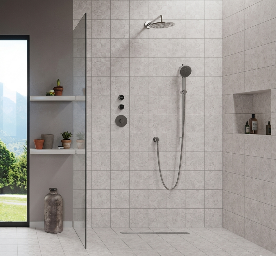 Piso Masave Fd Gris 20x20 1.59mt Lmasnue12ai (precio por metro)