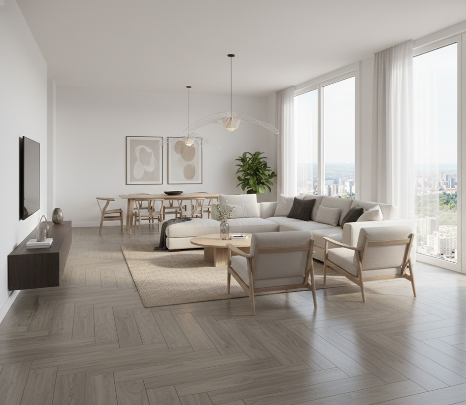 Piso Campania Grey 20X90 1.81Mt (Precio Por Metro)