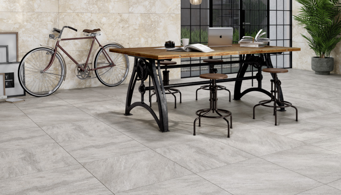 Piso Quarzita Roche Fd Gris 60x60 1.44mt Lquarza1t0w (precio por metro)