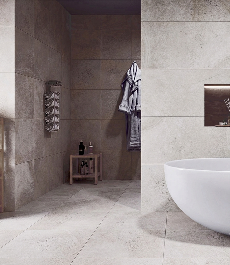 Piso Cerámico Altar Stone Gloss Gris 44x44 cm 1573125