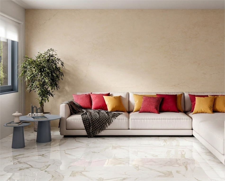 Piso Cerámico Alpino Pulido Oro 50x100 cm 1573190