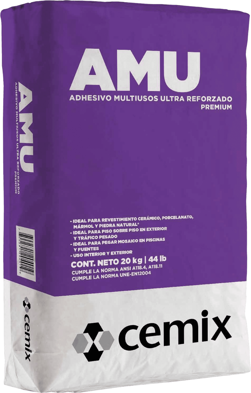 Adhesivo Amu 20 Kg, Modelo 34466, Cemix