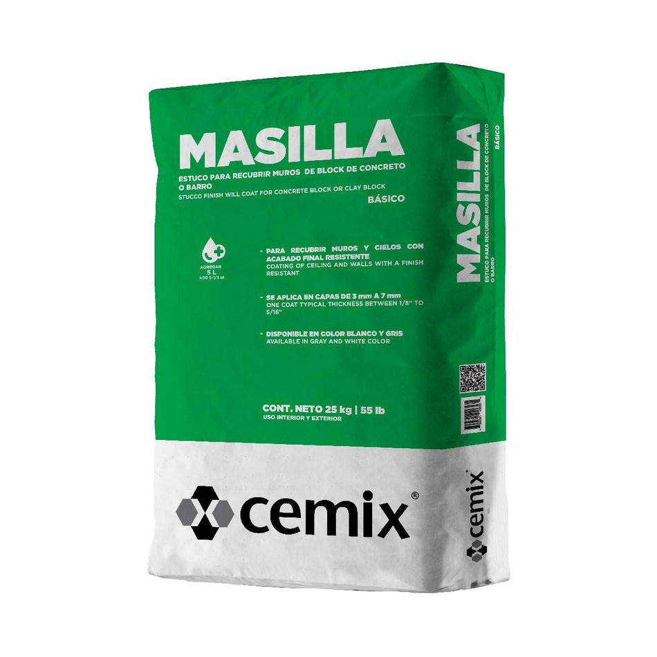 Masilla Cemix 25 Kg, Modelo 34911