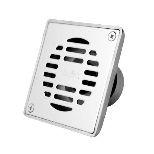 Coladera Cuadrada De Acero Inoxidable Con Rejilla, 10 Piezas Por Caja, Modelo 2-Pc-303, Coflex, 1661939