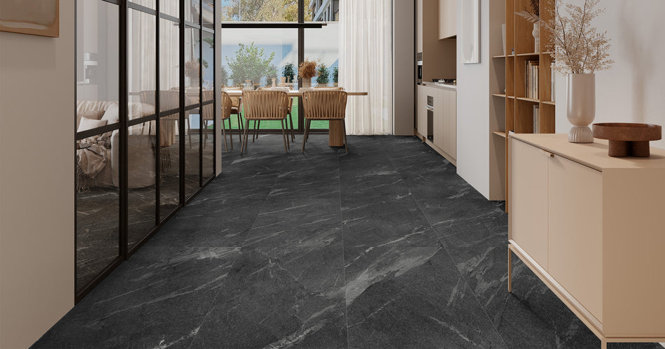 Porcelánico Rectificado Sterling Black/ Mate 60X120 1931455