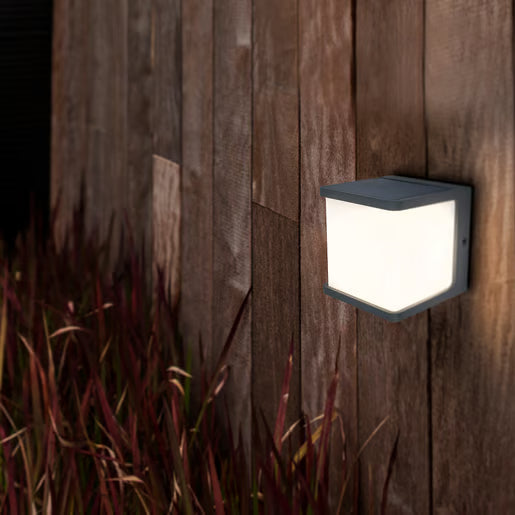 Arbotante Solar Exterior Led S/Piso 7.5W300Lm30K Gris 1941502