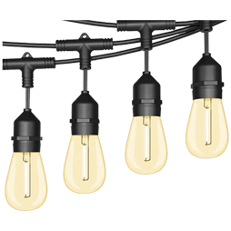 Serie de Luces Guirnalda LED Exterior 14.6 Metros 24 Focos, 1941516
