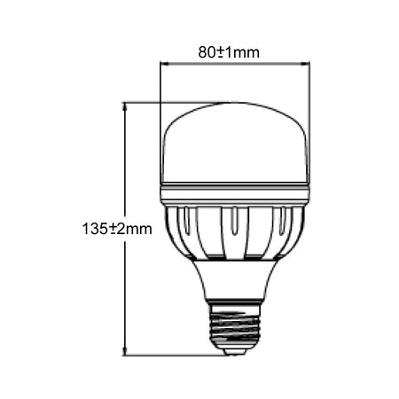 Foco LED Alta Potencia 20W - Vista isométrica