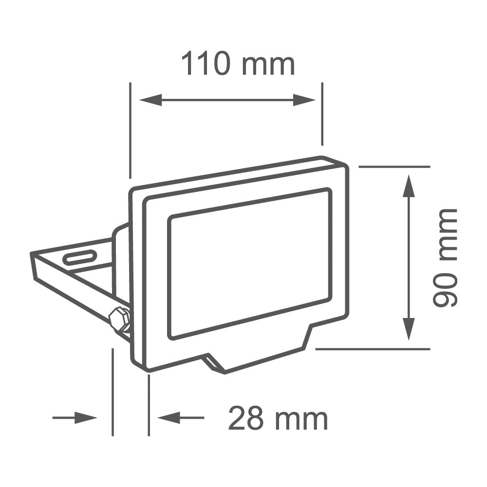 Reflector LED 20W 3000K SHAMA II - Vista isométrica