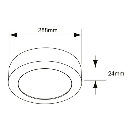 ANKAA IV 24W 6500K - Vista isométrica