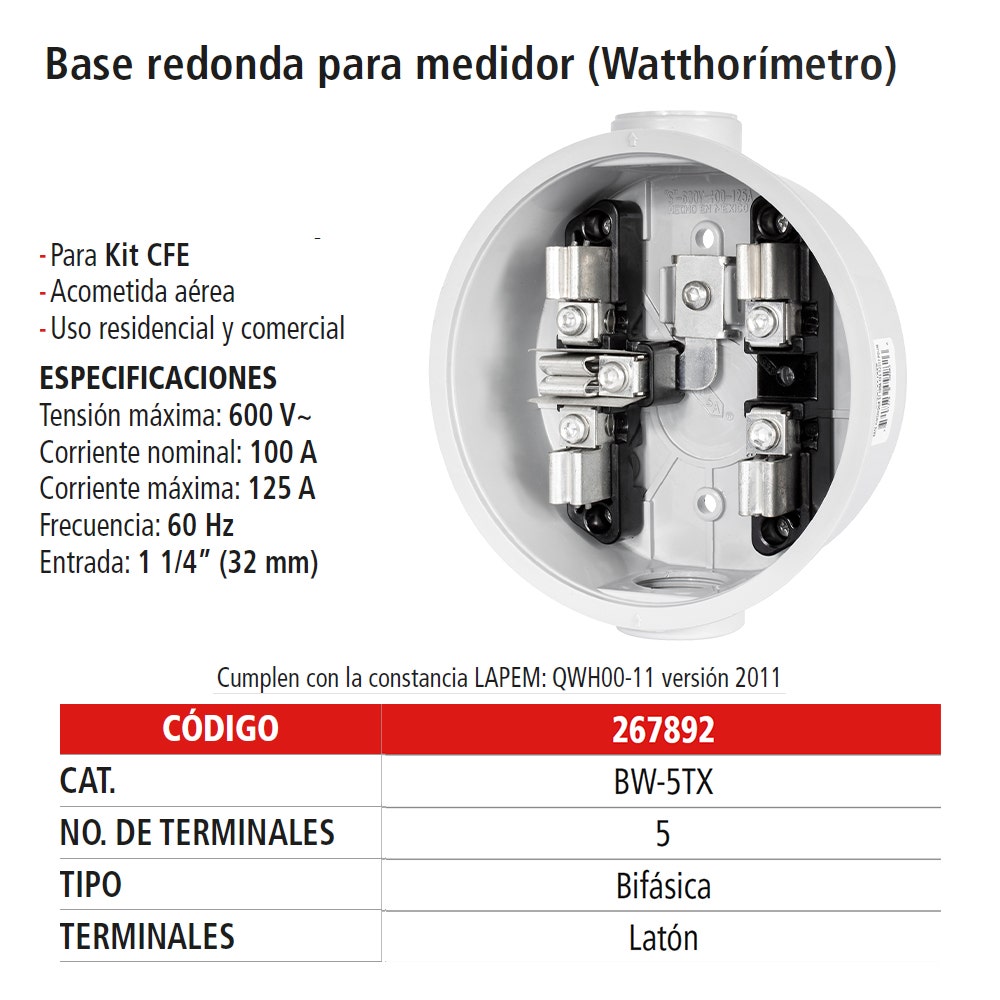 Base medidor polimérica IUSA R2020 - Vista 2