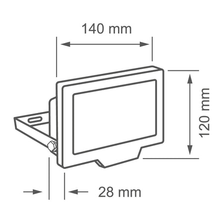 Reflector LED 30W 3000K SHAMA III - Vista isométrica