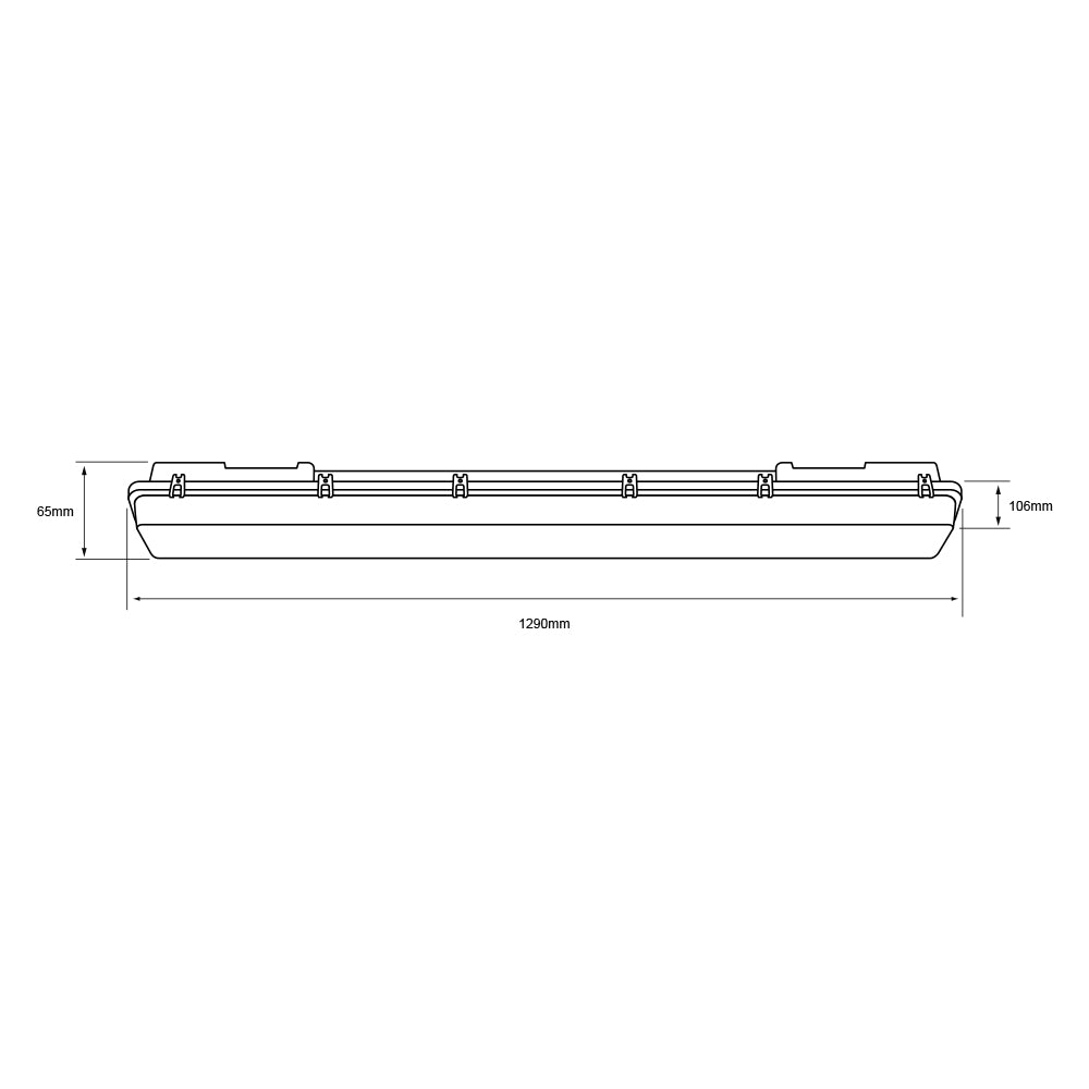 Luminaria Estanca OPORTO IV 36W IP65 - Vista 5