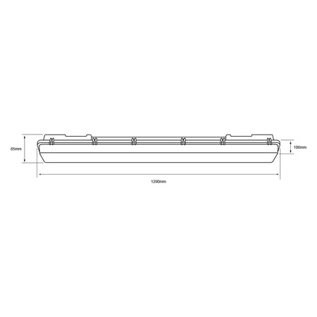 Luminaria Estanca OPORTO IV 36W IP65 - Vista 5