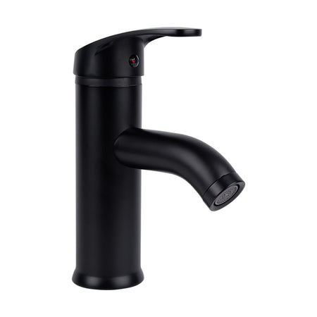 Monomando ecológico corto para lavabo DICA modelo 4434.2 acabado negro mate