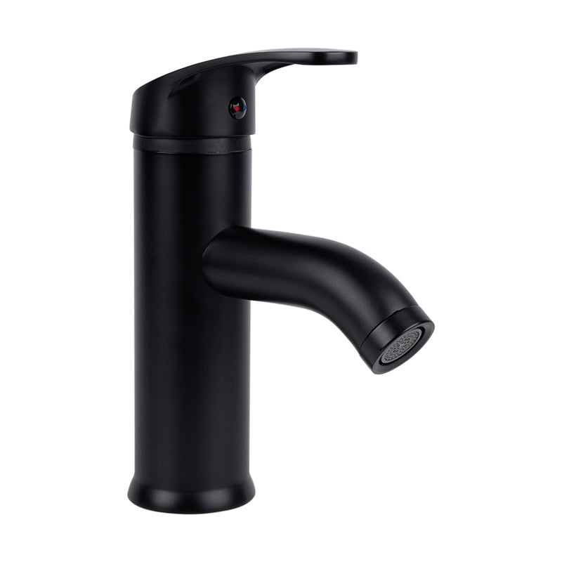 Monomando ecológico corto para lavabo DICA modelo 4434.2 acabado negro mate