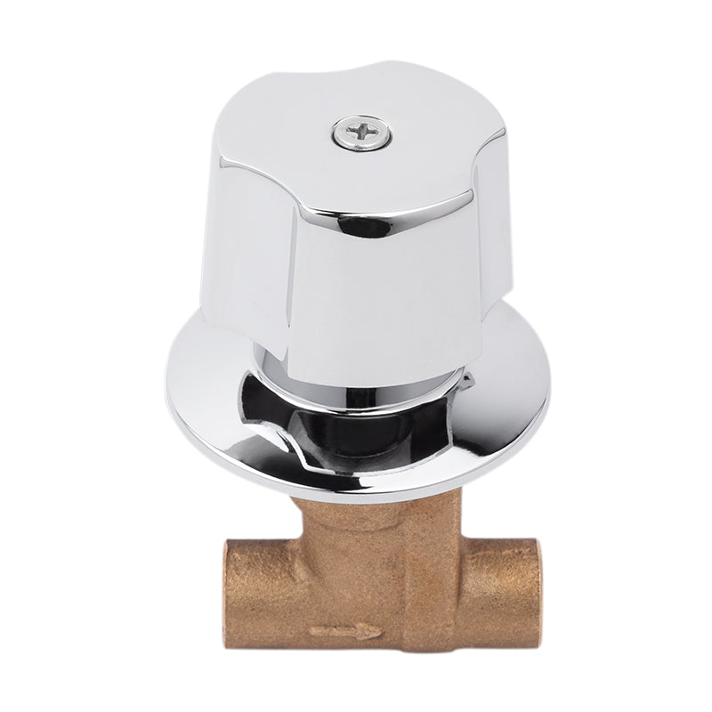 Llave de empotrar soldable 4652 DICA con maneral y chapetón