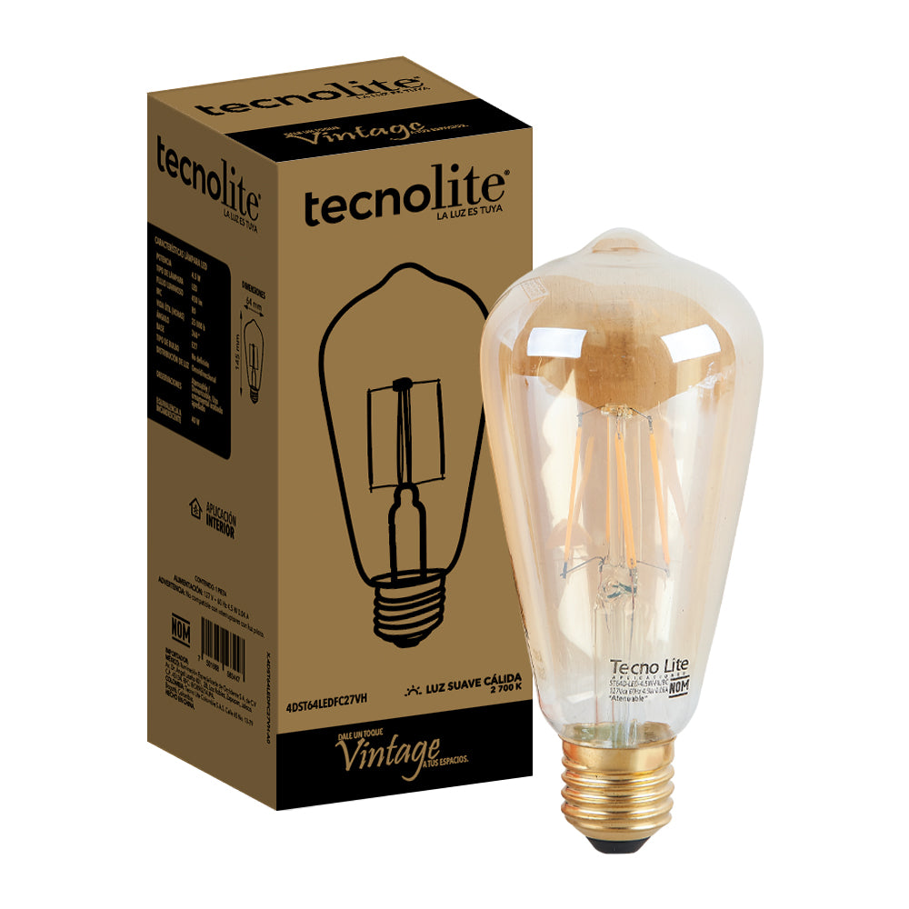 Foco Filamento LED ST64 4.5W E27 2700K - Vista principal
