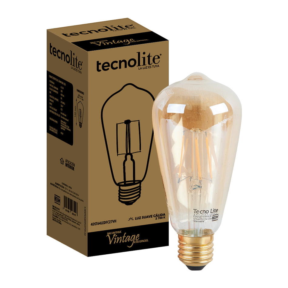 Foco Filamento LED ST64 4.5W E27 2700K - Vista principal