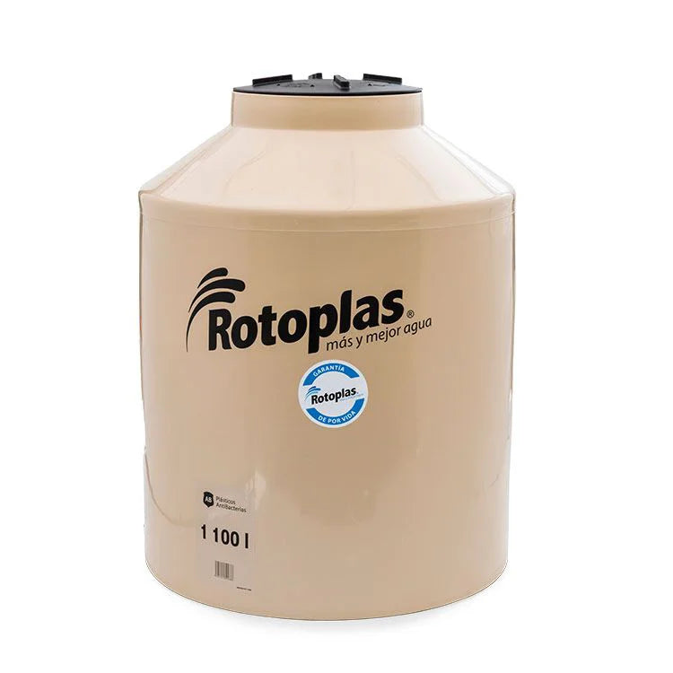 Tinaco Rotoplas Tricapa equipado 1100L beige