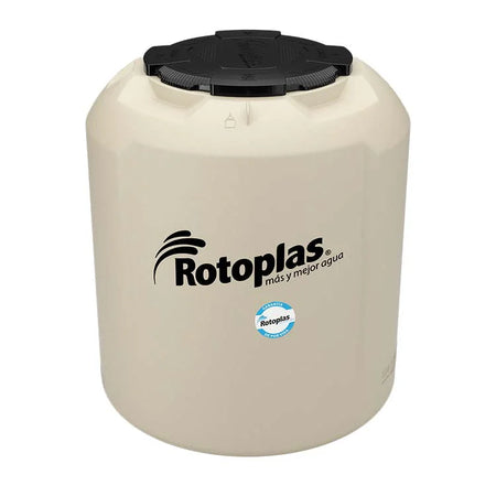 Tinaco Rotoplas Plus+ equipado 800L beige - vista frontal