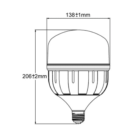 Foco LED Alta Potencia 50W - Vista isométrica