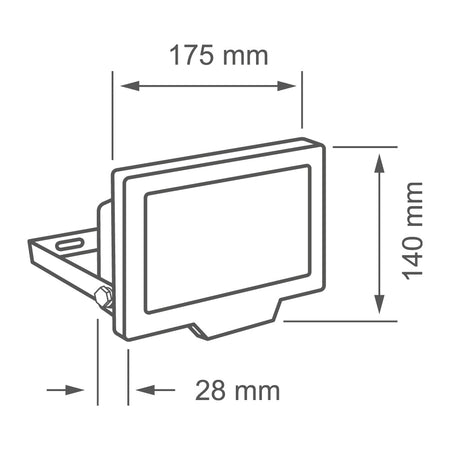 Reflector LED 50W 6500K SHAMA IV - Vista isométrica