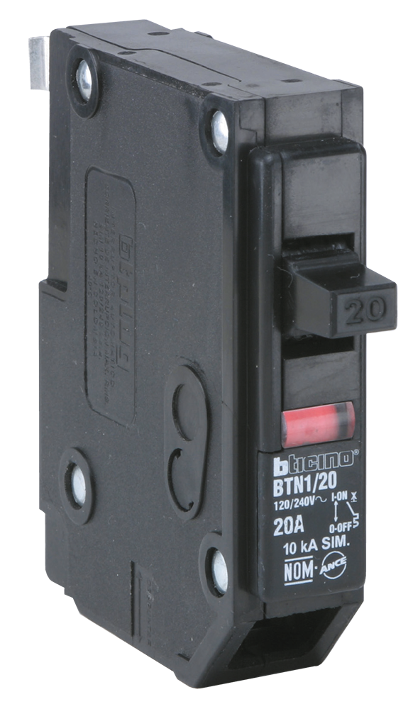 Interruptor termomagnético BTplug 1 polo 40A montaje enchufable BTICINO BTN1/40