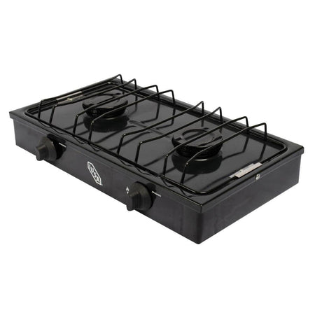 Parrilla IUSA 2 quemadores gas LP color negro 604974