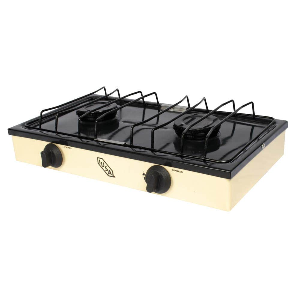Parrilla IUSA 2 quemadores gas LP color avena 604977
