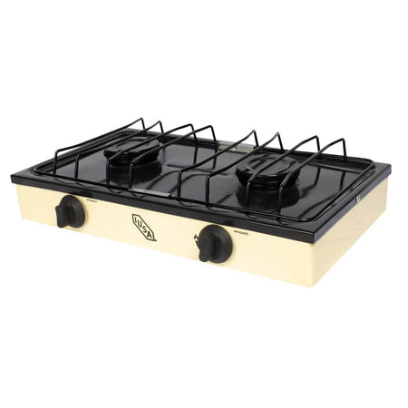 Parrilla IUSA 2 quemadores gas LP color avena 604977