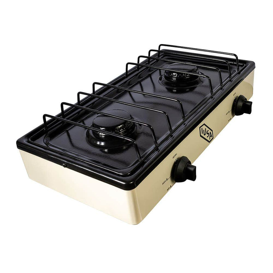 Parrilla IUSA 2 quemadores color avena 604977